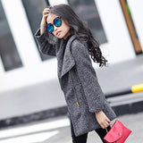 Long Sleeve Zipper Girl's Coat - Offy'z6