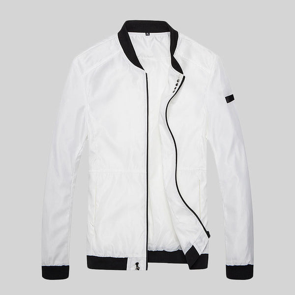 Waterproof Streetwear O-neck Zipper