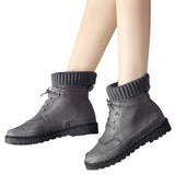 Lace-up Autumn and Winter Shoes - Offy'z6