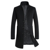 Business / Casual Peacoat Single Breasted Long Wool - Offy'z6