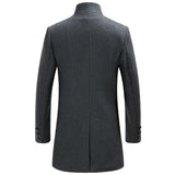 Business / Casual Peacoat Single Breasted Long Wool - Offy'z6