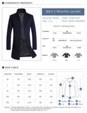 Business / Casual Peacoat Single Breasted Long Wool - Offy'z6