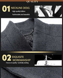 Business / Casual Peacoat Single Breasted Long Wool - Offy'z6