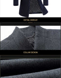 Business / Casual Peacoat Single Breasted Long Wool - Offy'z6