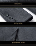 Business / Casual Peacoat Single Breasted Long Wool - Offy'z6