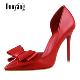 Side hollow pointed shallow mouth Heels - Offy'z6