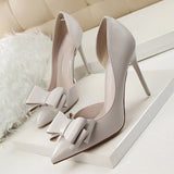 Side hollow pointed shallow mouth Heels - Offy'z6