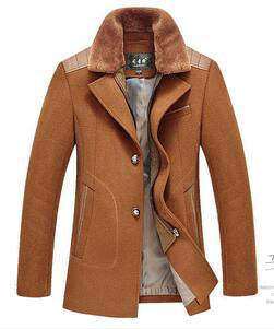 Wool Blend Slim Thick Cashmere Trench Coat