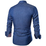 Long-Sleeve Turn-Down Fashion Collar Shirt - Offy'z6